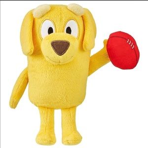 Moose Bluey And Friends Lucky 7.5" Plush Dog With Football Kids Toys